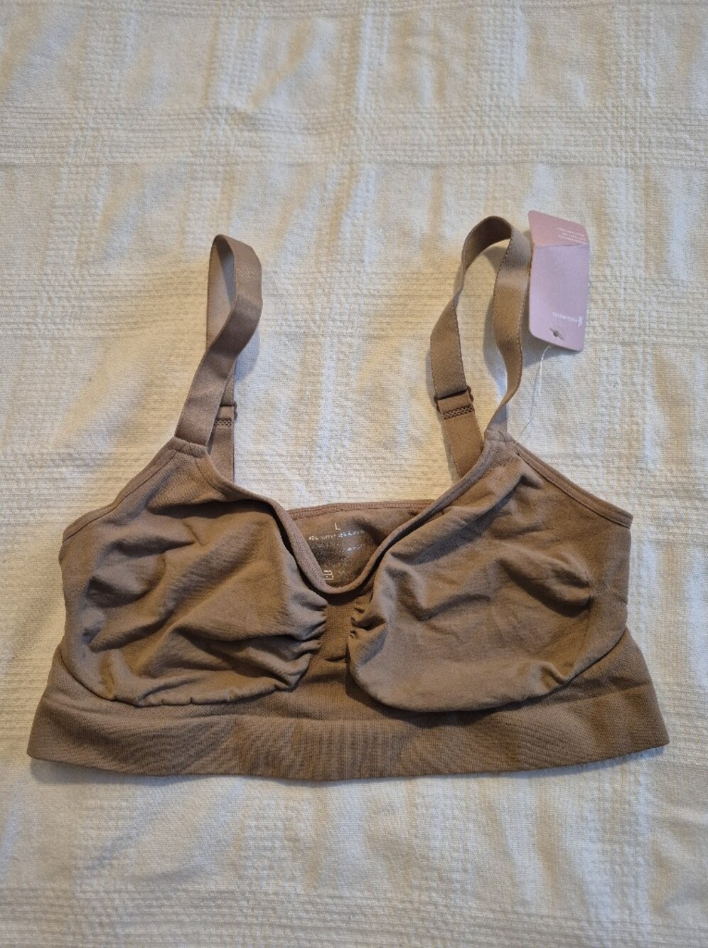 FeelinGirl women's size Large tan seemless bralette NWT